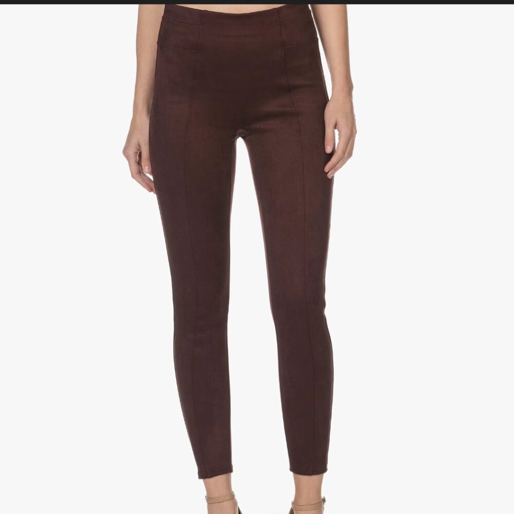 Spanx dark brown suede legging size small petite